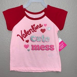 Baby and toddler girl Valentine’s graphic tee